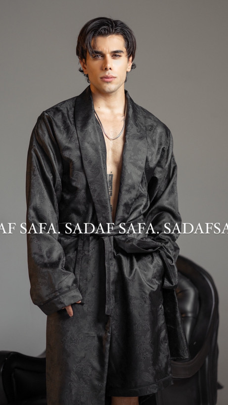 روبدوشام مردانه ژاکارد